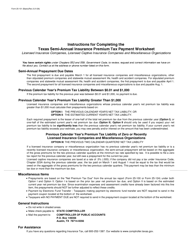 Form 25-101 Texas Semi-annual Insurance Premium Tax Payment Worksheet - Texas, Page 2