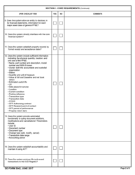 DD Form 3042 Accountable Property System of Records (Apsr) Equipment Requirements Checklist, Page 2