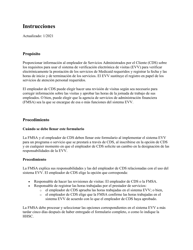 Document preview: Instrucciones para Formulario 1722-S Seleccion De Las Responsabilidades Del Empleador Para La Verificacion Electronica De Visitas - Texas (Spanish)