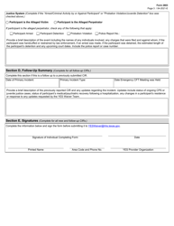 Form 2803 Critical Incident Report - Texas, Page 3