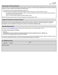 Form 3947 Specialized Telecommunications Assistance Program (Stap) Request for New Authorized Equipment - Texas, Page 2