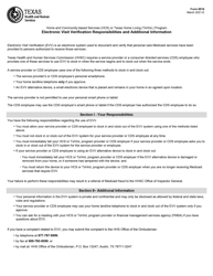 Form 8516 Electronic Visit Verification Responsibilities and Additional Information - Texas