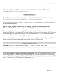 Form IREA-125 Sample Letter: Bureau of Fraud Investigation - New York City, Page 2
