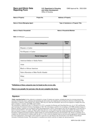 ADFA Form 529 Race and Ethnic Data Reporting Form - Arkansas