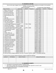 ADFA Form 505 Household Eligibility Questionnaire - Arkansas, Page 2