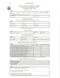 Document preview: Application for Pari-Mutuel Race Meeting License (Live Meet License) - Idaho