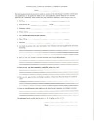 Application for Pari-Mutuel Race Meeting License (Live Meet License) - Idaho, Page 4