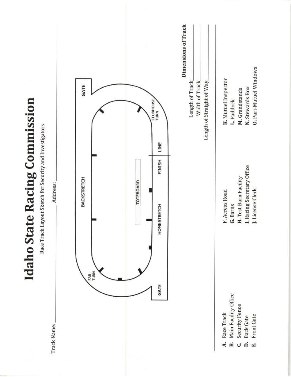 Application for Pari-Mutuel Race Meeting License (Live Meet License) - Idaho, Page 6