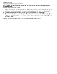 Form ISD/CCPEB-016 U.S. Forest Offset Project Data Report Initial Reporting Period-Avoided Conversation - California, Page 16