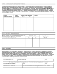 Form CO-1200 Part B Application for Mers Retirement Benefits - Connecticut, Page 2