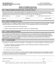 Form CO-1209 Acknowledgement Form - Scd (Mers) - Connecticut