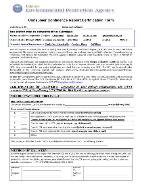 Form PWS294 (IL532-2984) Printable Pdf