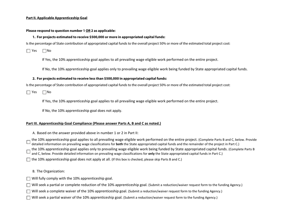 Illinois Works Jobs Program Act Apprenticeship Initiative Budget Supplement for Public Works Projects Funded by State Appropriated Capital Funds - Illinois, Page 2