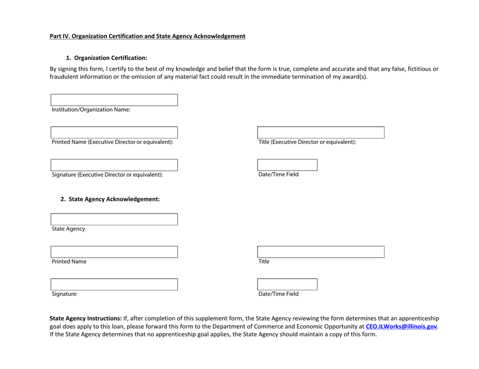 Illinois Works Jobs Program Act Apprenticeship Initiative Budget Supplement for Public Works Projects Funded by State Appropriated Capital Funds - Illinois, Page 4