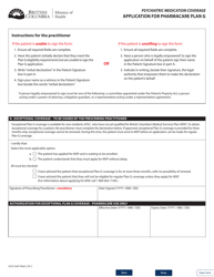 Form HLTH3497 Application for Pharmacare Plan G - British Columbia, Canada, Page 2