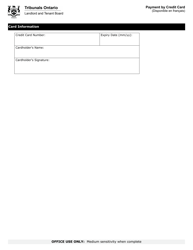 Form T1 Tenant Application for a Rebate of Money the Landlord Owes - Ontario, Canada, Page 11