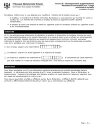 Forme L2 Requete En Resiliation De La Location Et En Expulsion Du Locataire - Ontario, Canada (French), Page 10