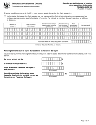 Forme L2 Requete En Resiliation De La Location Et En Expulsion Du Locataire - Ontario, Canada (French), Page 6