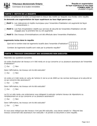 Forme L5 Requete En Augmentation De Loyer Superieure Au Taux Legal - Ontario, Canada (French), Page 3