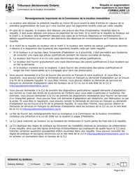 Forme L5 Requete En Augmentation De Loyer Superieure Au Taux Legal - Ontario, Canada (French), Page 5