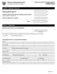 Forme L9 Requete En Paiement De L&#039;arriere De Loyer - Ontario, Canada (French), Page 7