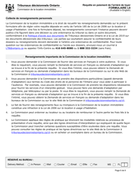 Forme L9 Requete En Paiement De L&#039;arriere De Loyer - Ontario, Canada (French), Page 8