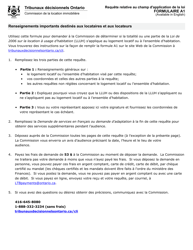 Document preview: Forme A1 Requete Relative Au Champ D&#039;application De La Loi - Ontario, Canada (French)