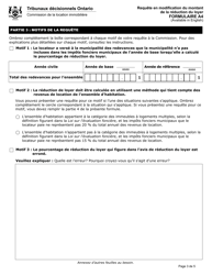 Forme A4 Requete En Modification Du Montant De La Reduction Du Loyer - Ontario, Canada (French), Page 4