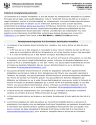 Forme A4 Requete En Modification Du Montant De La Reduction Du Loyer - Ontario, Canada (French), Page 6