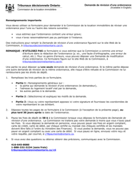 Document preview: Demande De Revision D'une Ordonnance - Ontario, Canada