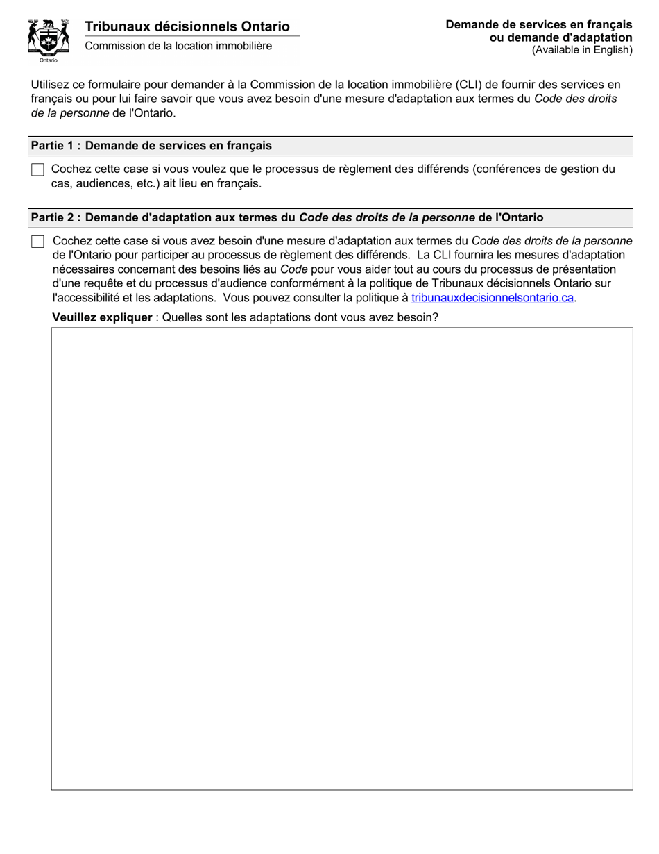 Demande De Revision Dune Ordonnance - Ontario, Canada, Page 6