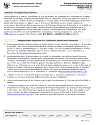 Forme T3 Requete Presentee Par Le Locataire En Vue D&#039;obtenir Une Reduction De Loyer - Ontario, Canada (French), Page 6