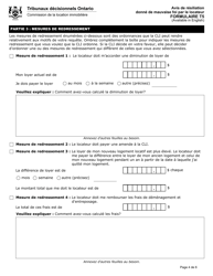 Forme T5 Avis De Resiliation Donne De Mauvaise Foi Par Le Locateur - Ontario, Canada (French), Page 5
