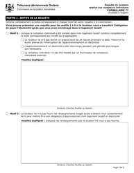 Forme T7 Requete Du Locataire Relative Aux Compteurs Individuels - Ontario, Canada (French), Page 4