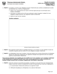 Forme T7 Requete Du Locataire Relative Aux Compteurs Individuels - Ontario, Canada (French), Page 5