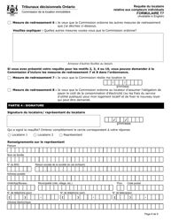 Forme T7 Requete Du Locataire Relative Aux Compteurs Individuels - Ontario, Canada (French), Page 9