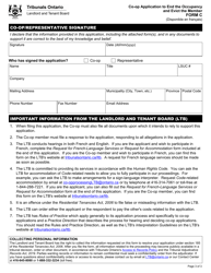 Form C Co-op Application to End the Occupancy and Evict the Member - Ontario, Canada, Page 4
