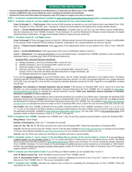 Form 1040ME Schedule NRH Schedule for Apportionment and for Calculating the Nonresident Credit for Married Person Electing to File Single - Maine, Page 2