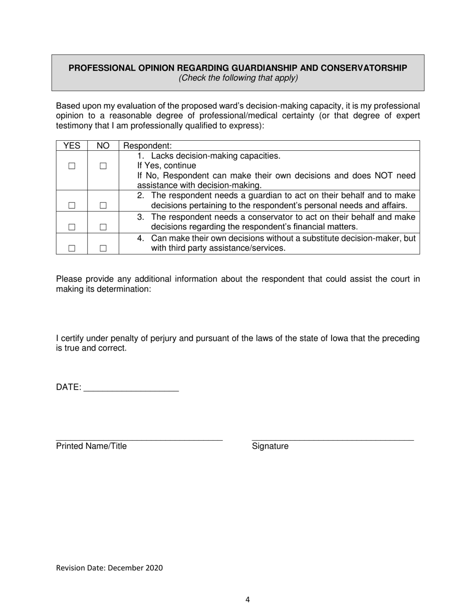 Report of Decision-Making Capacities - Iowa, Page 4
