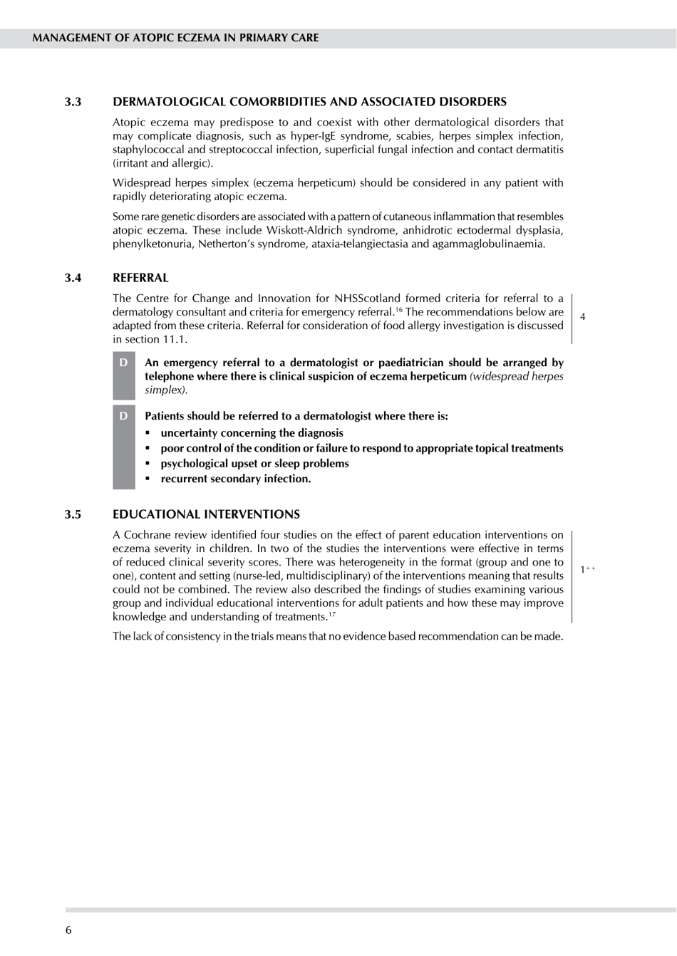Management of Atopic Eczema in Primary Care - Guideline No 125, Scottish Intercollegiate Guidelines Network - United Kingdom, Page 12