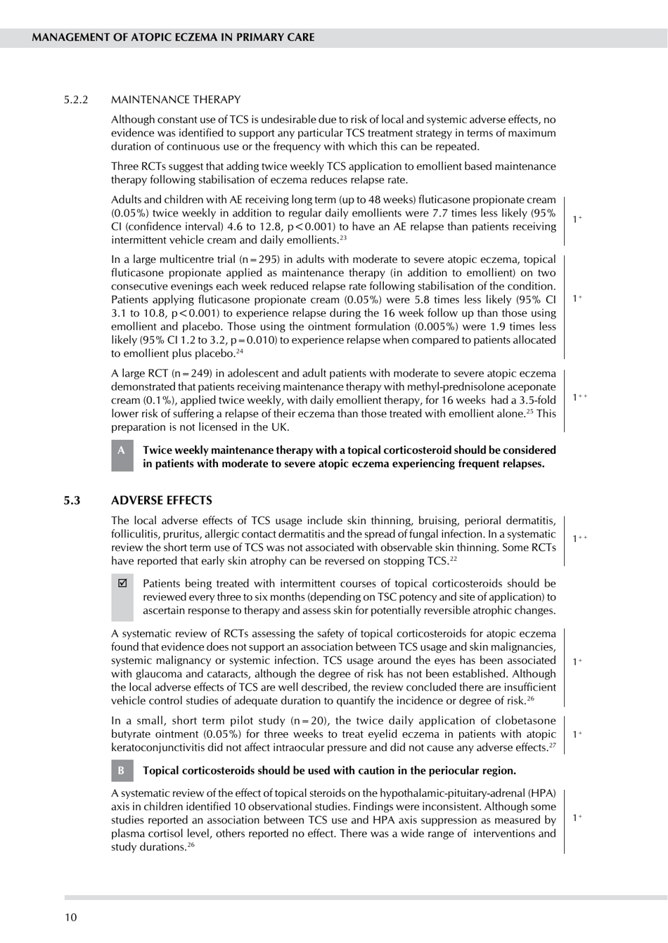 Management of Atopic Eczema in Primary Care - Guideline No 125, Scottish Intercollegiate Guidelines Network - United Kingdom, Page 16