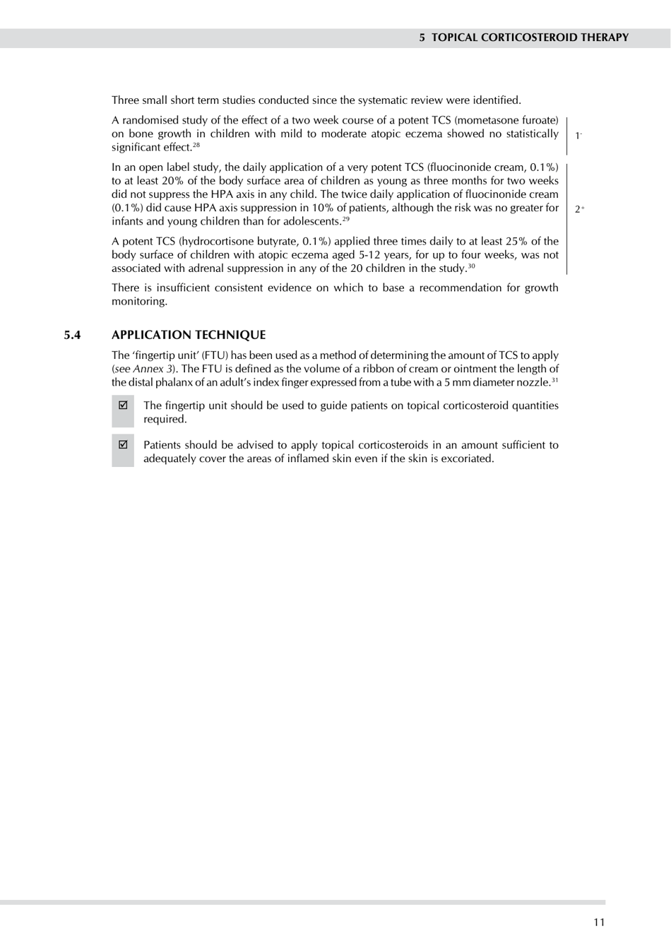 Management of Atopic Eczema in Primary Care - Guideline No 125, Scottish Intercollegiate Guidelines Network - United Kingdom, Page 17