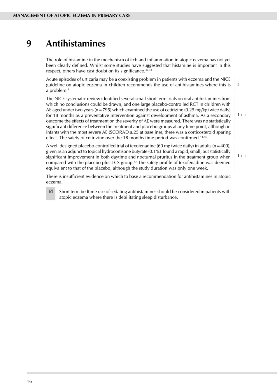 Management of Atopic Eczema in Primary Care - Guideline No 125, Scottish Intercollegiate Guidelines Network - United Kingdom, Page 22