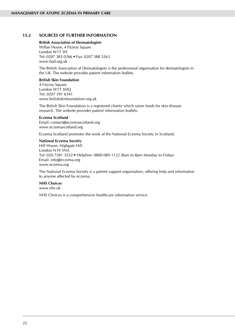 Management of Atopic Eczema in Primary Care - Guideline No 125, Scottish Intercollegiate Guidelines Network - United Kingdom, Page 28