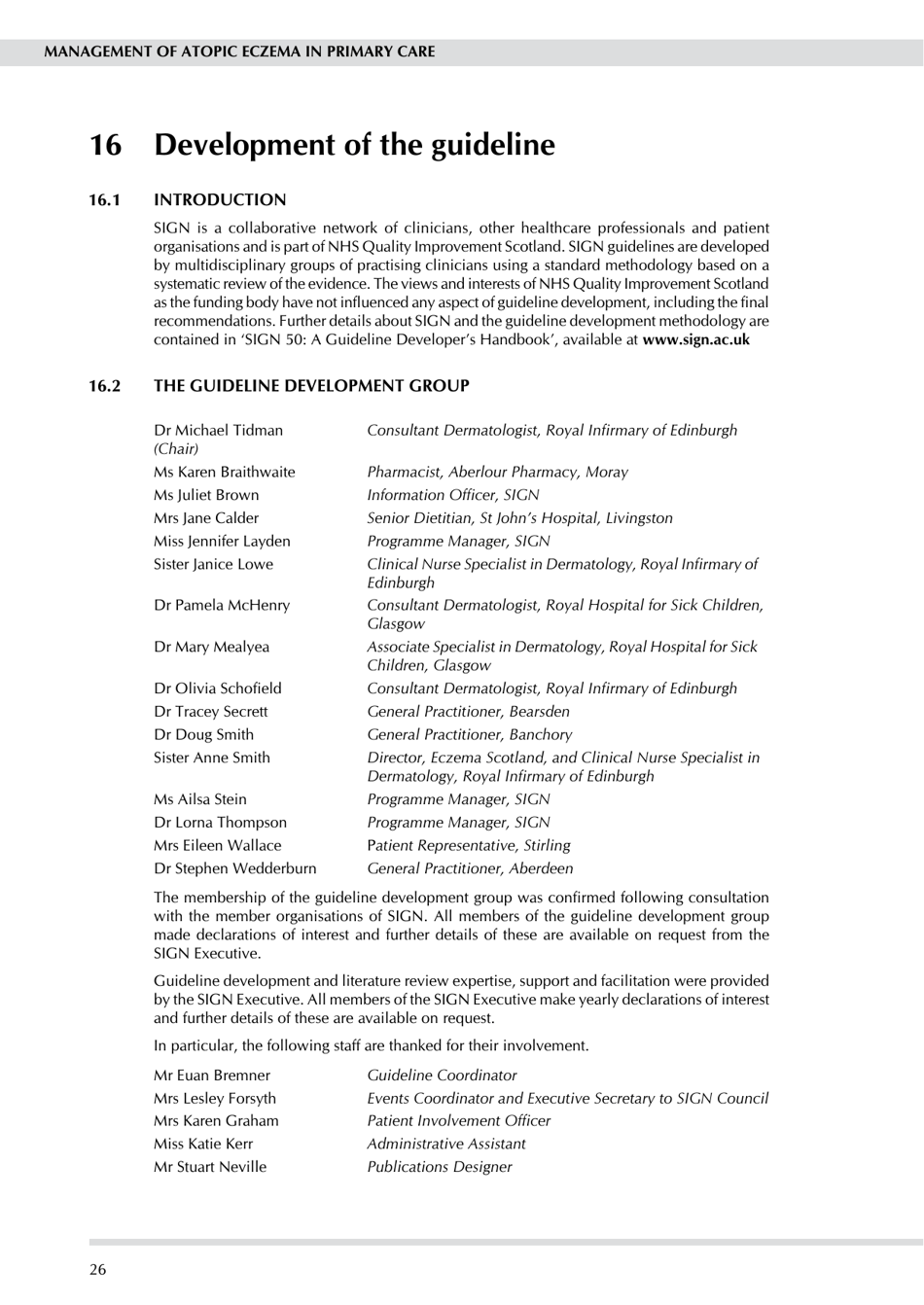 Management of Atopic Eczema in Primary Care - Guideline No 125, Scottish Intercollegiate Guidelines Network - United Kingdom, Page 32