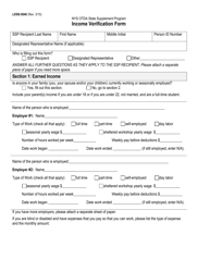 Document preview: Form LDSS-5040 Income Verification Form - New York
