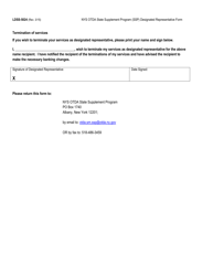 Form LDSS-5024 Designated Representative Form - New York, Page 2