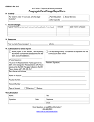 Form LDSS-5023 Congregate Care Change Report Form - New York, Page 2