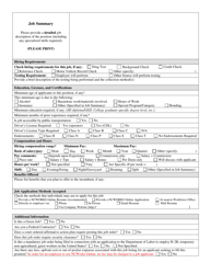 Job Listing Fax Forms - North Carolina, Page 2