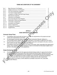 Form OC-22 State of North Carolina Standard Form of Agreement Between Owner and Designer - North Carolina, Page 4